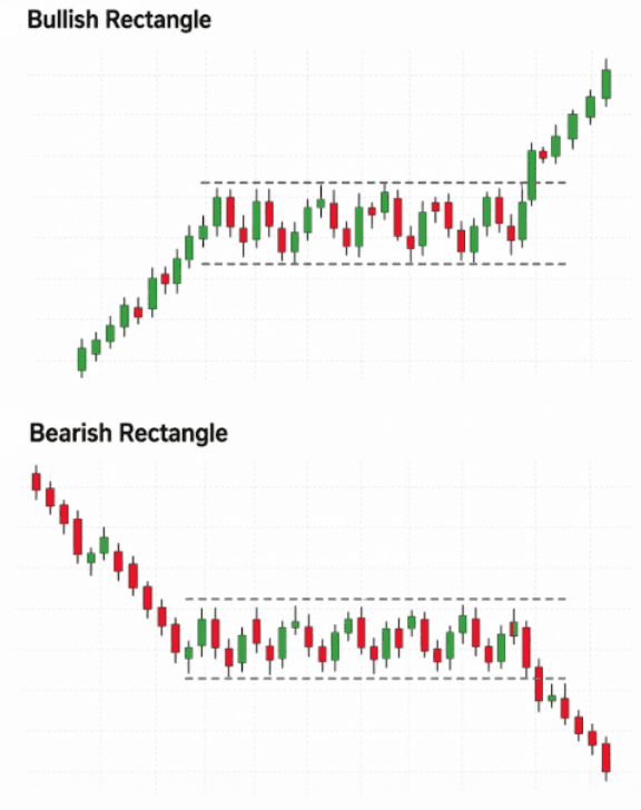 Continuation Chart Pattern - Bullish & Bearish Rectangle